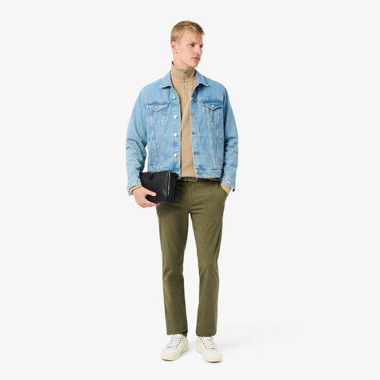 Zip-Up High Neck Interlock Sweatshirt 2