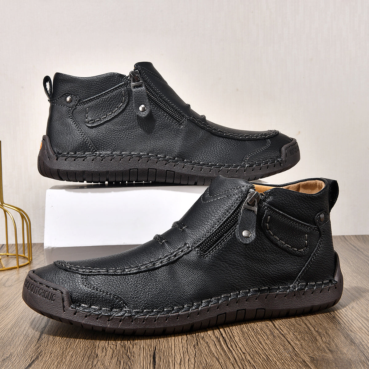 ⏰ Limited-Time 49% OFF – Comfortable Flat-Soled Handmade Leather Casual Shoes