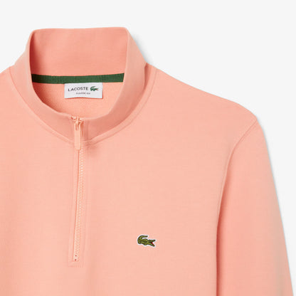 Fleece-Sweatshirt mit hohem Kragen und Reißverschluss