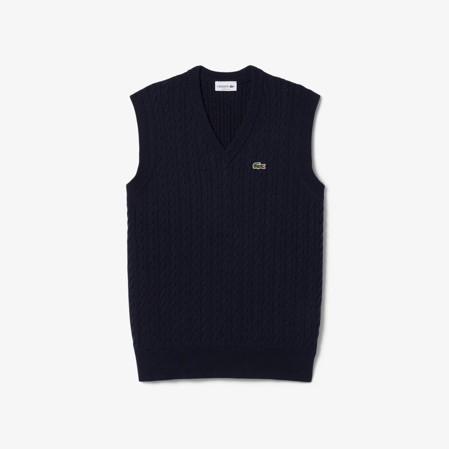 Cable Knit Cotton Sweater Vest