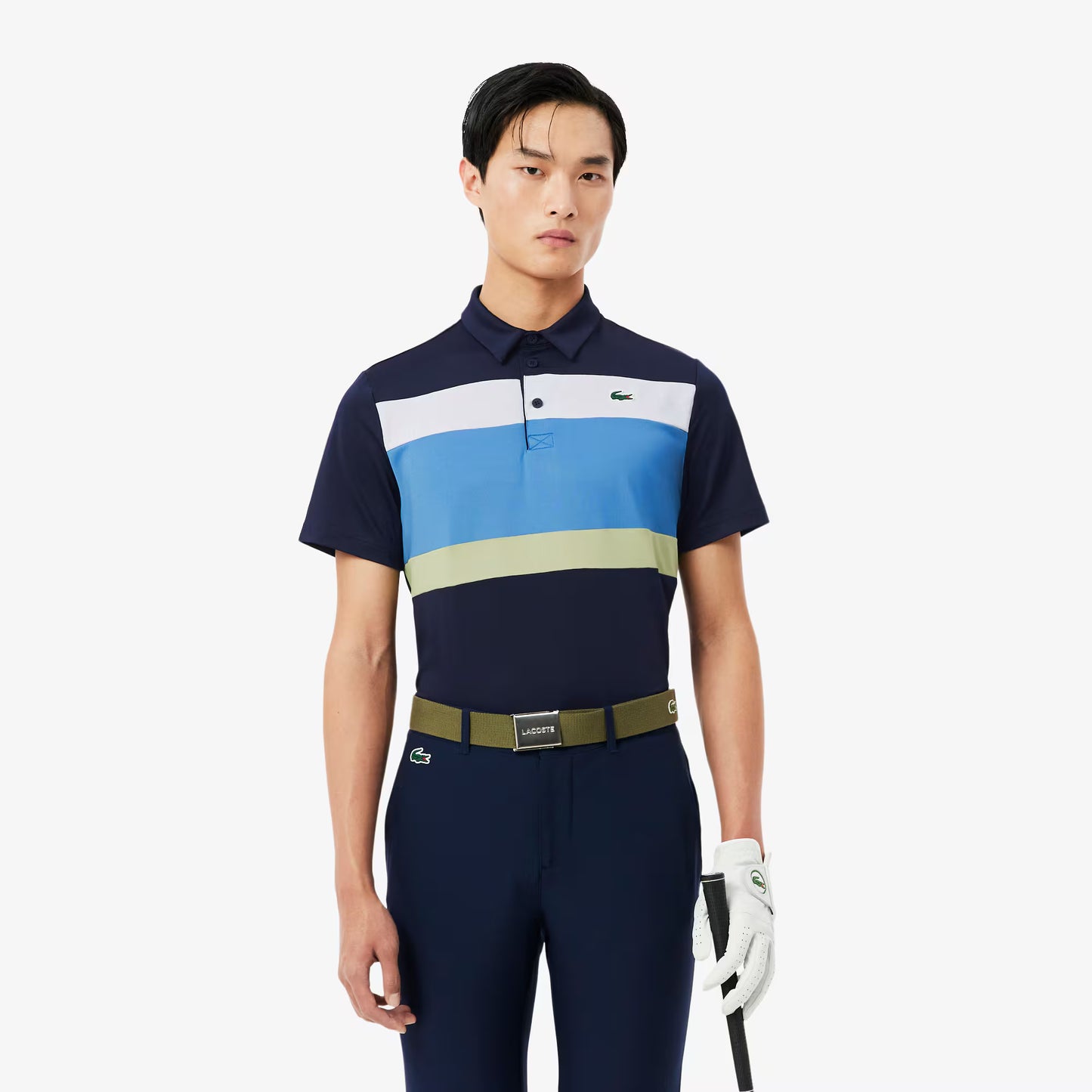 Ultra Dry Stretch Colour-Block Golf Polo Shirt
