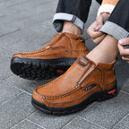 Men's Handcrafted Leather Waterproof Non-Slip Orthopaedic Ankle Boots