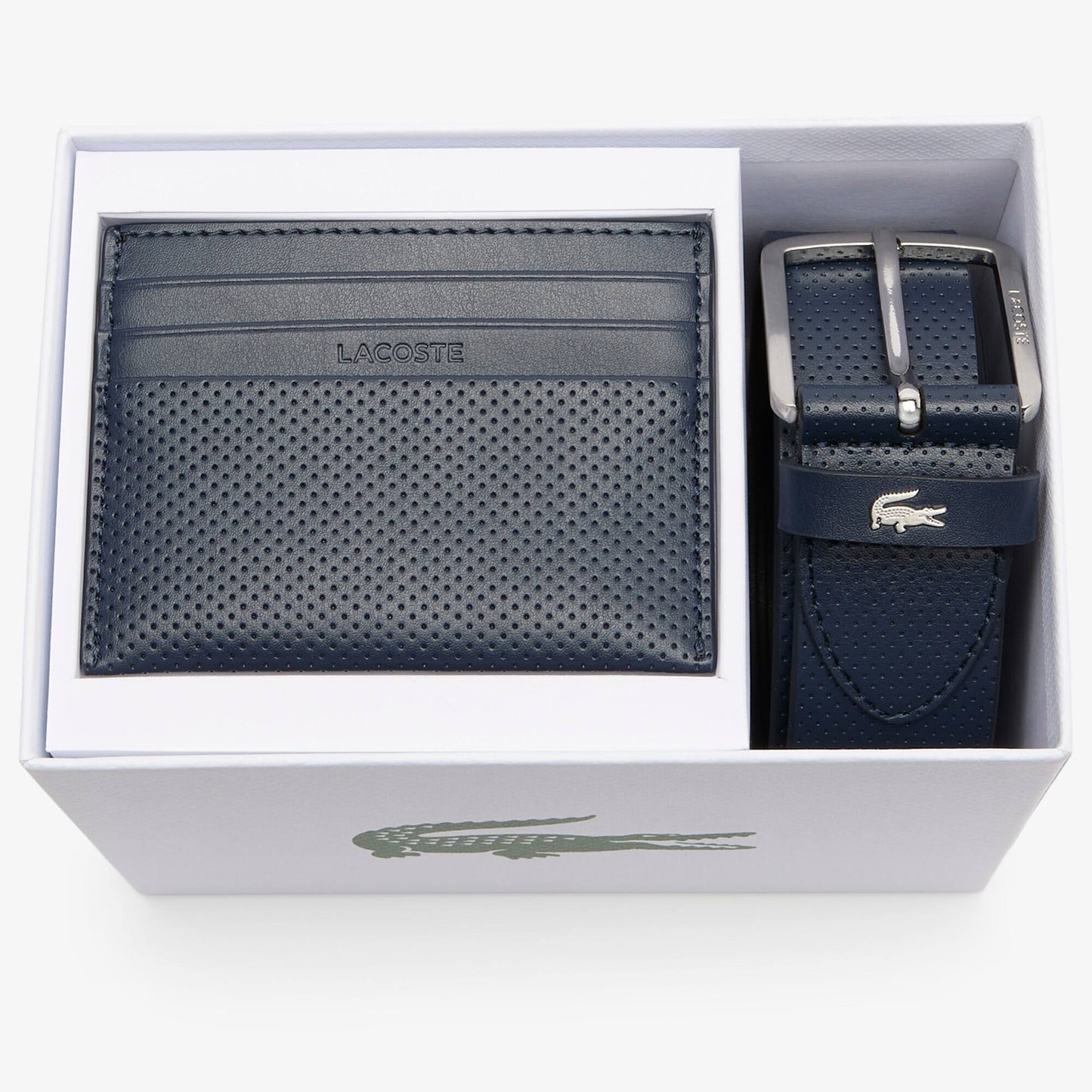Leather Belt/Card Holder Gift Set