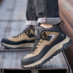 Men's Orthopedic Protective Hiking/Work Boots - Waterproof, Slip-resistant, Impact-resistant, Puncture-resistant - Wide toe box, Arch Support, Ankle Support