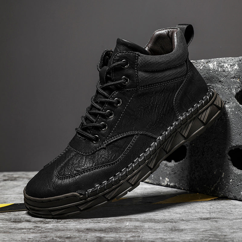 Men's Handmade Leather Boots Motorcycle Boots