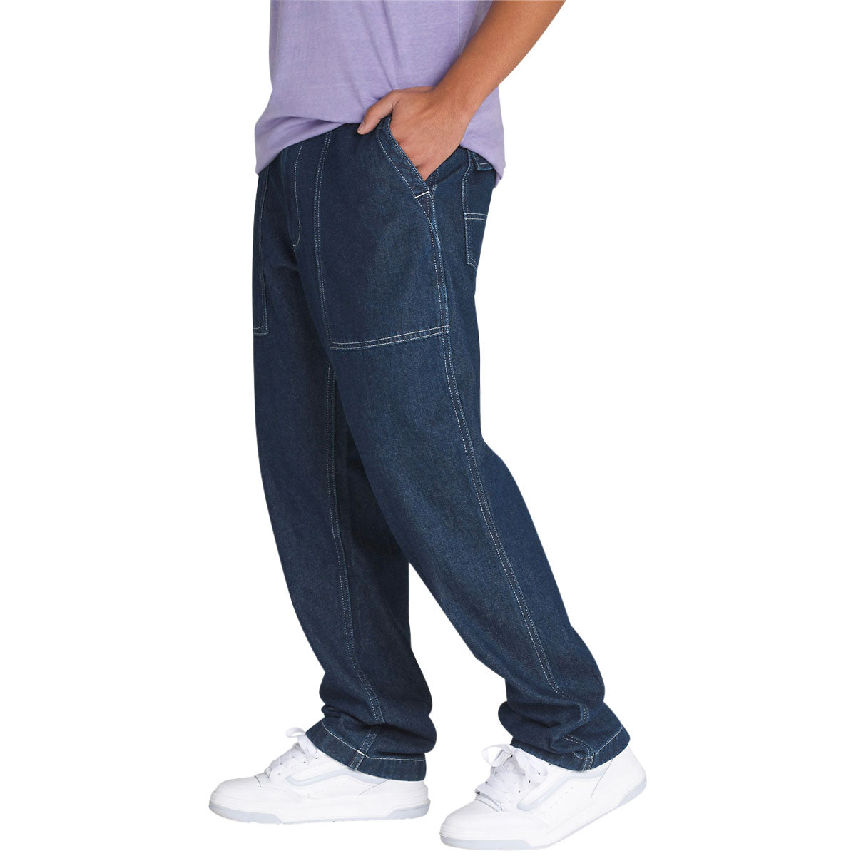 Fatigue Loose Tapered Denim Jeans