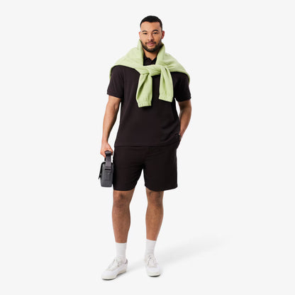 Polohemd aus Piqué mit Abzeichen und klassischer Passform