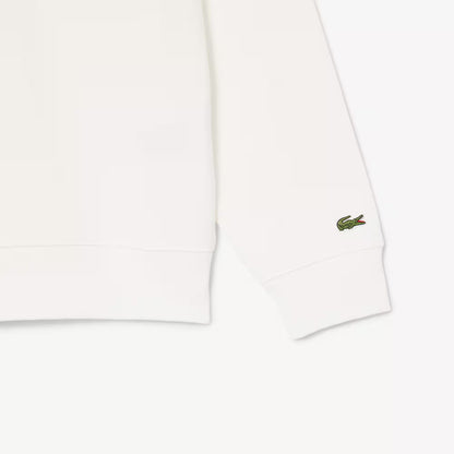 High Neck Embossed Zipped Sweatshirt