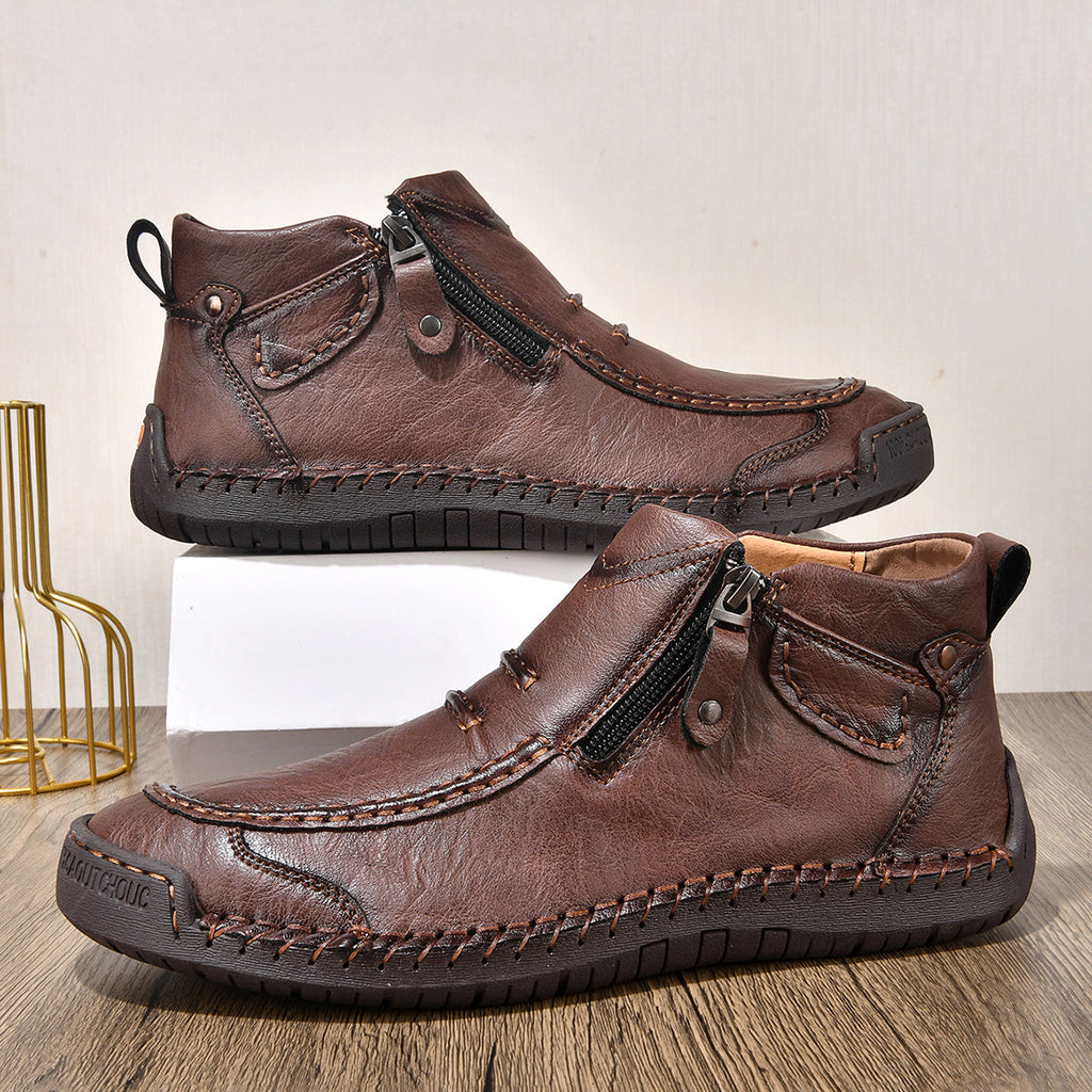 ⏰ Limited-Time 49% OFF – Comfortable Flat-Soled Handmade Leather Casual Shoes