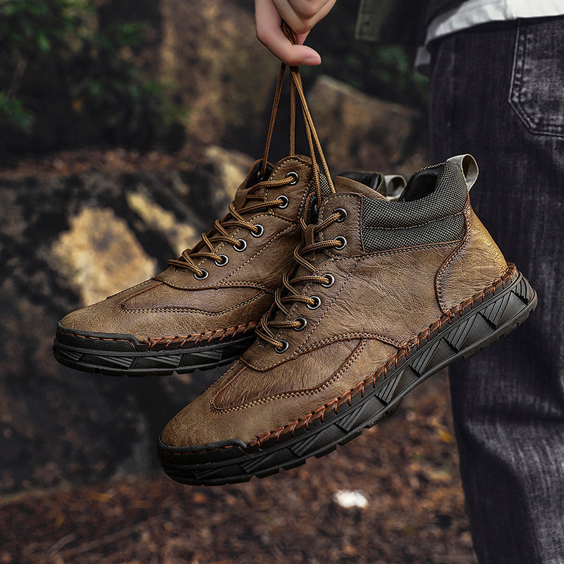 Men's Handmade Leather Boots Motorcycle Boots