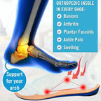 Men's Outdoor Hiking Shoes – Breathable Waterproof Low-Cut Walking Shoes with Non-Slip Traction, Abrasion-Proof Build & Orthopedic Wide Toe Arch Support