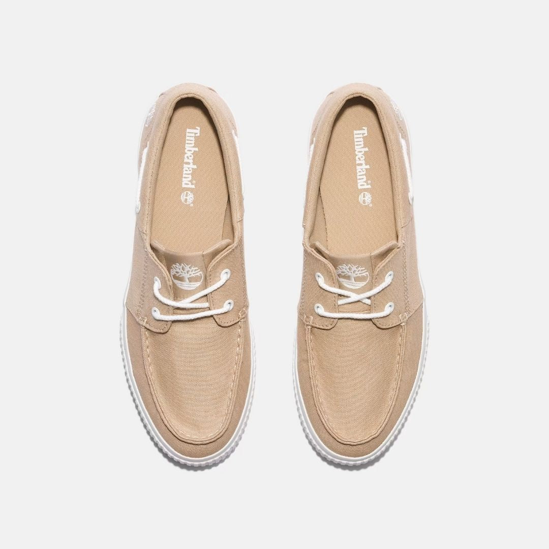 Mylo Bay Lace-up Low Trainer Beige