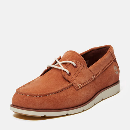 Grafton Bay Lace-Up Shoe Rust Suede