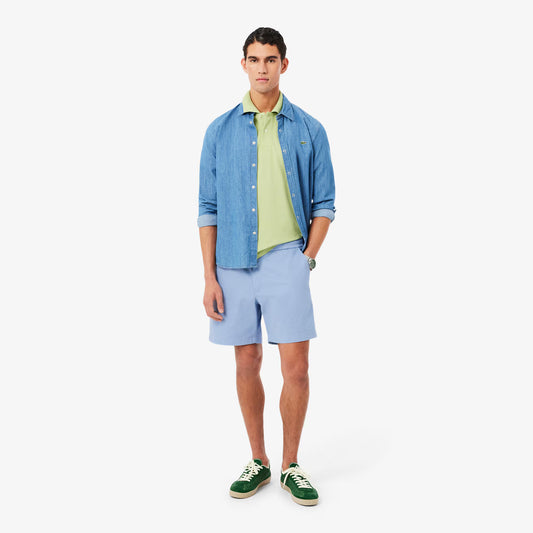 Regular Fit Stretch Cotton Shorts