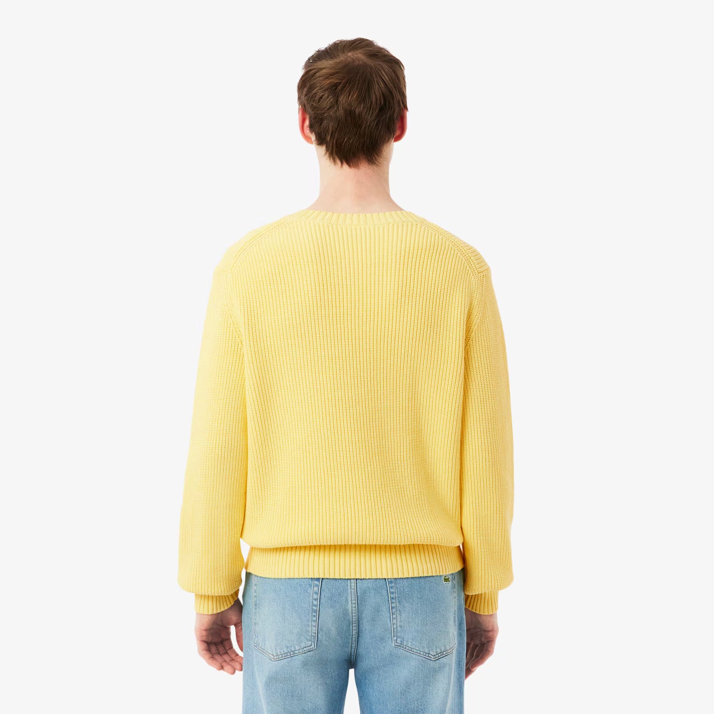 Pullover mit Perlen und Rippstrick-Applikation