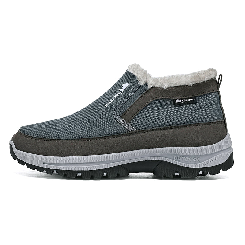 Men's Outdoor Slip-on Warm Boots - Slip-resistant, Puncture-resistant - Arch Support, Wide Toe