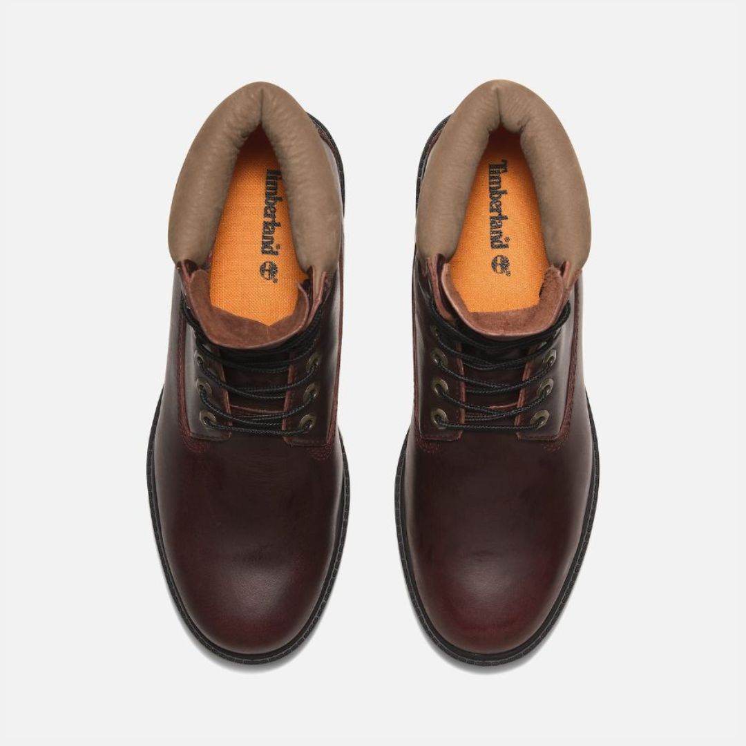 Premium 6-Inch Lace-Up Waterproof Boot Burgundy Full Grain