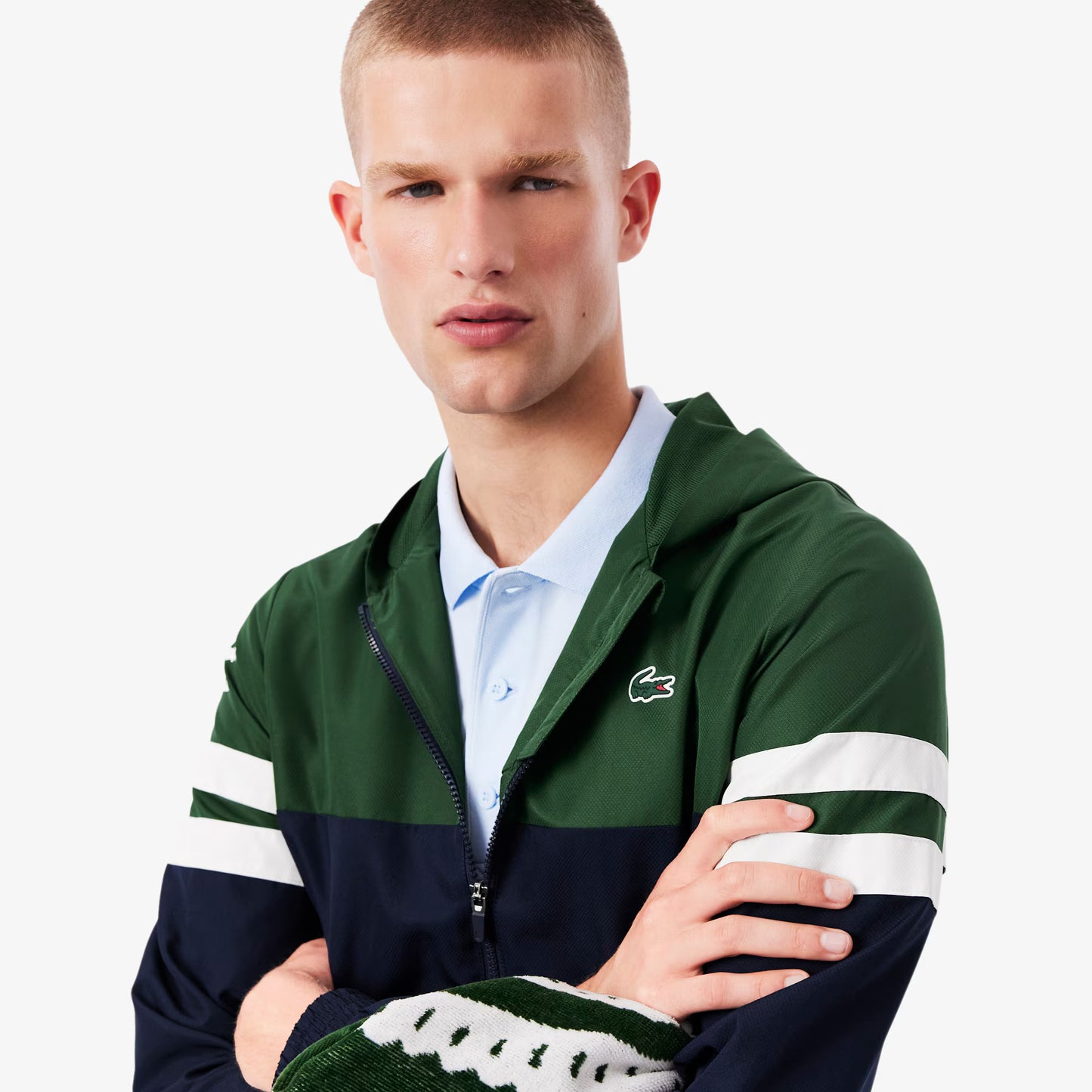 Veste de tennis à capuchon déperlante