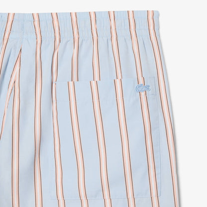 Striped Cotton Poplin Shorts