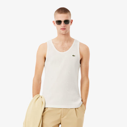 Slim Fit Ribbed Cotton Tank Top