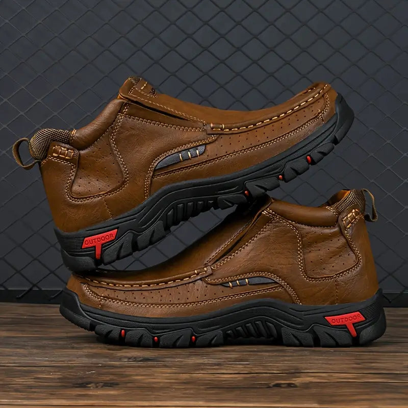 Men's Handcrafted Leather Waterproof Non-Slip Orthopaedic Ankle Boots