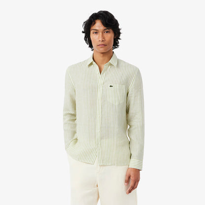Regular Fit Striped Linen Shirt