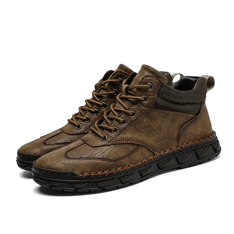 Men's Handmade Leather Boots Motorcycle Boots
