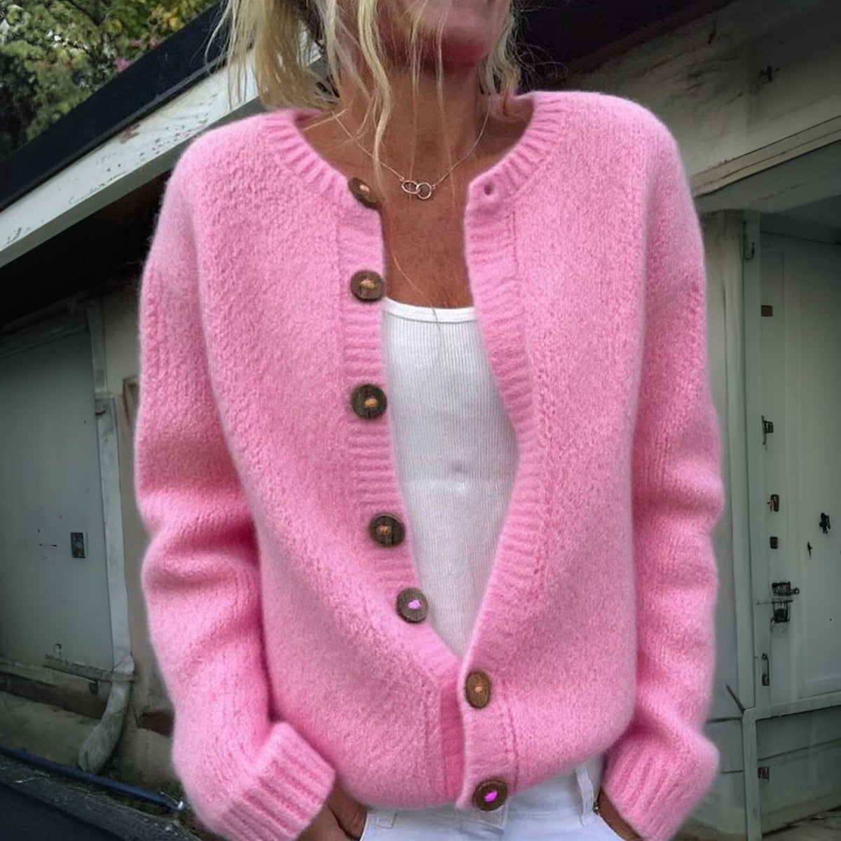 Sweet Plain Long Sleeve Cardigan