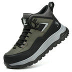 Men's Orthopedic Protective Hiking/Work Boots - Waterproof, Slip-resistant, Impact-resistant, Puncture-resistant - Wide toe box, Arch Support, Ankle Support