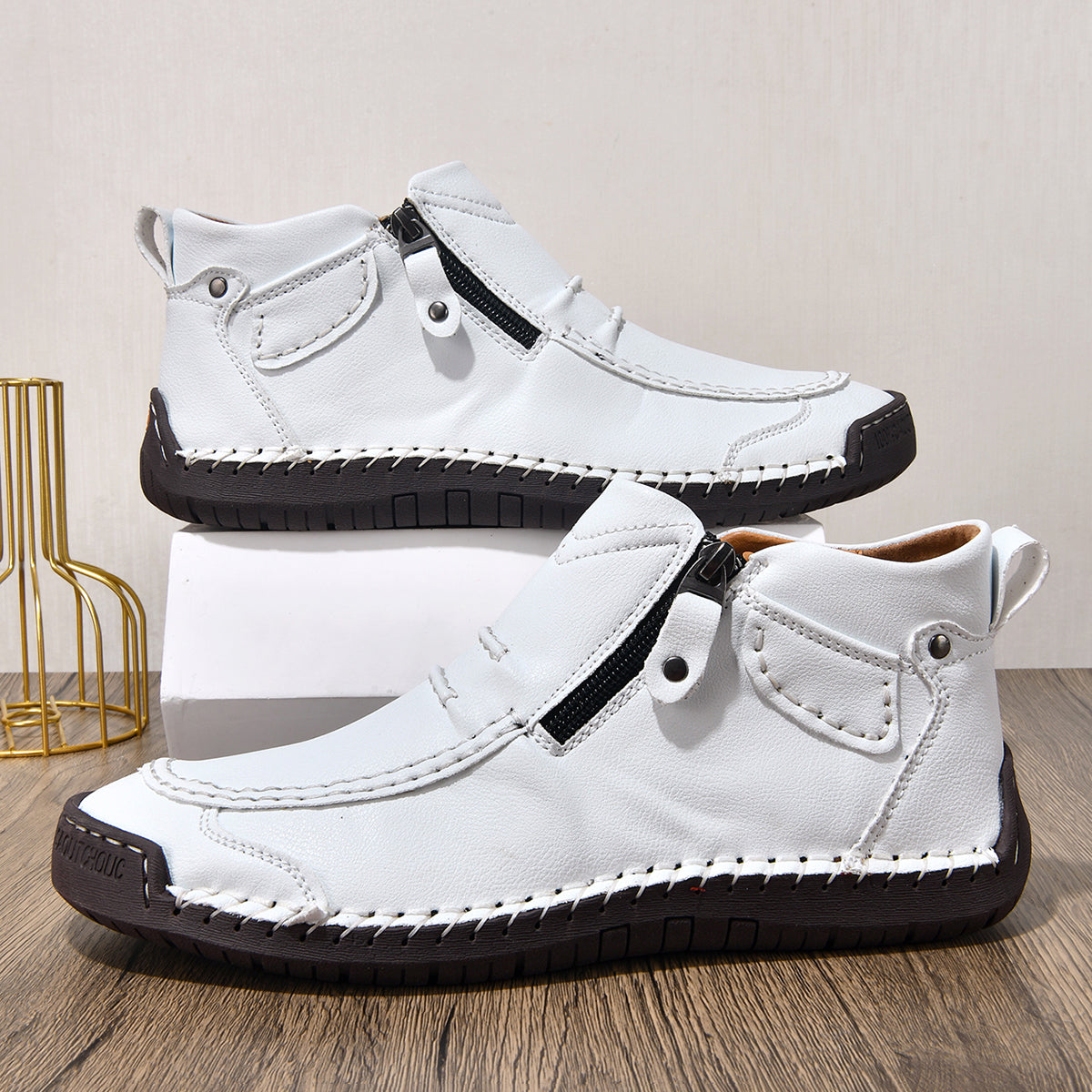 ⏰ Limited-Time 49% OFF – Comfortable Flat-Soled Handmade Leather Casual Shoes