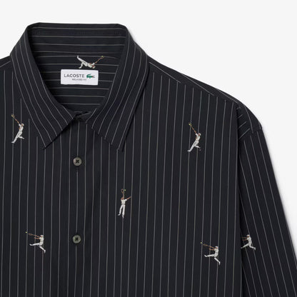 Relaxed Fit Embroidered Cotton Shirt