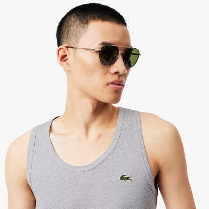 Slim Fit Ribbed Cotton Tank Top