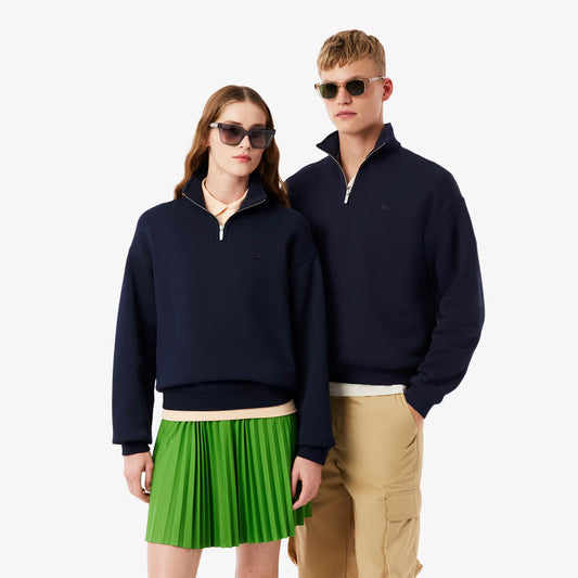 Heavy Fleece Zipper Neck Sweatshirt