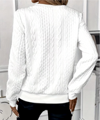 Casual Half-Zip Long Sleeve Plain Top