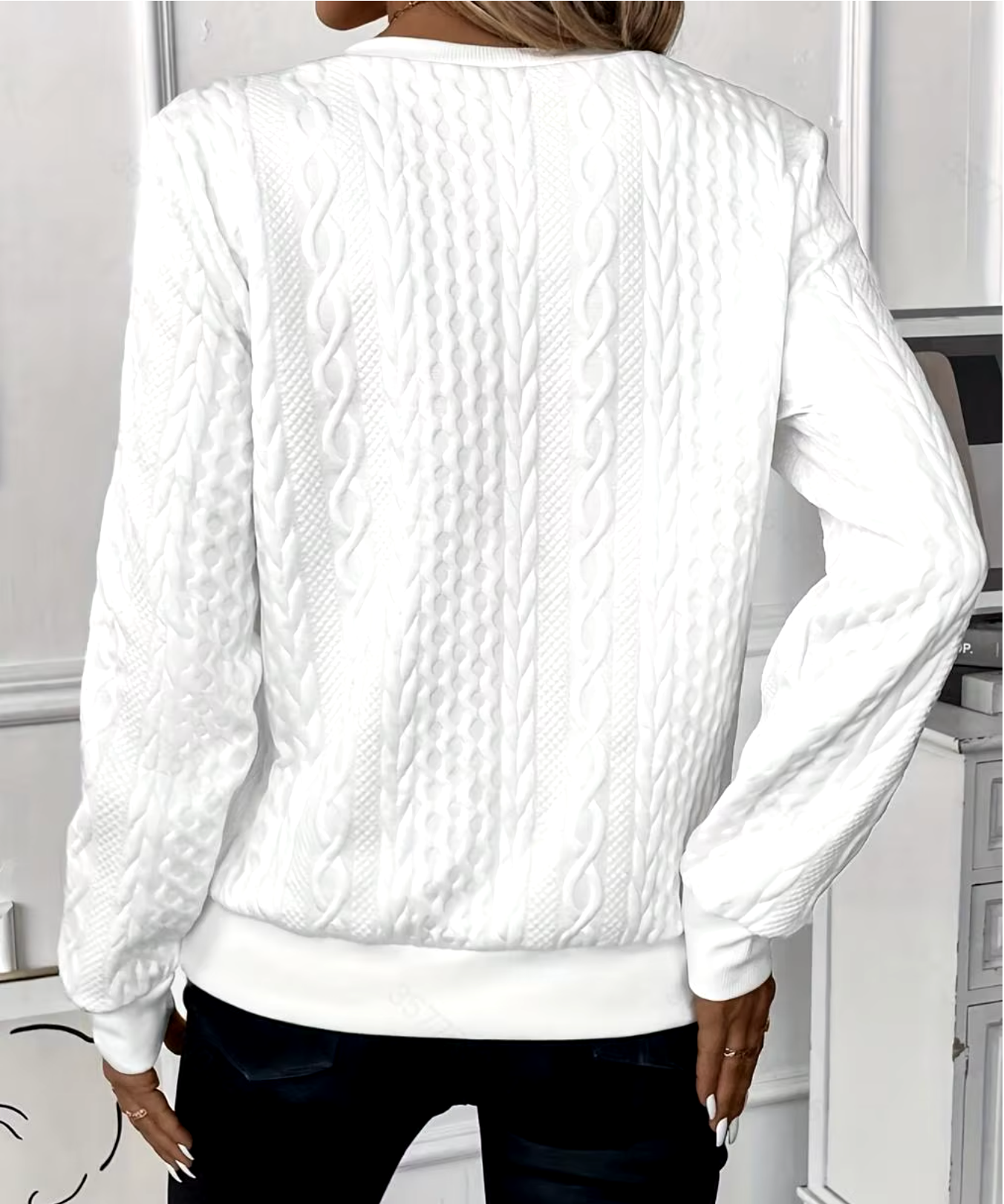 Casual Half-Zip Long Sleeve Plain Top