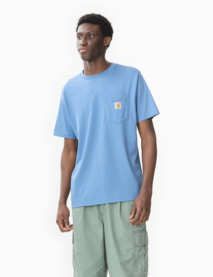 Taschen-T-Shirt (Regular) – Sorrentblau