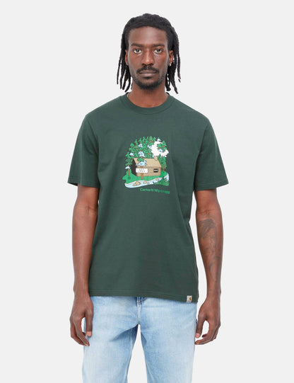 T-shirt Cabine - Vert Genévrier