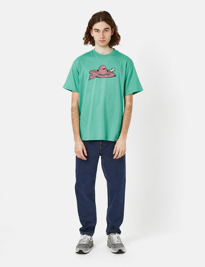 T-shirt Serpent (Bio) - Vert Aqua