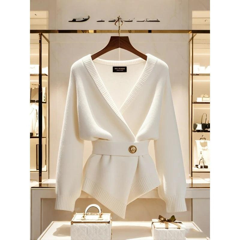 Vintage Long Sleeve Plain Cardigan