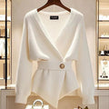 Vintage Long Sleeve Plain Cardigan