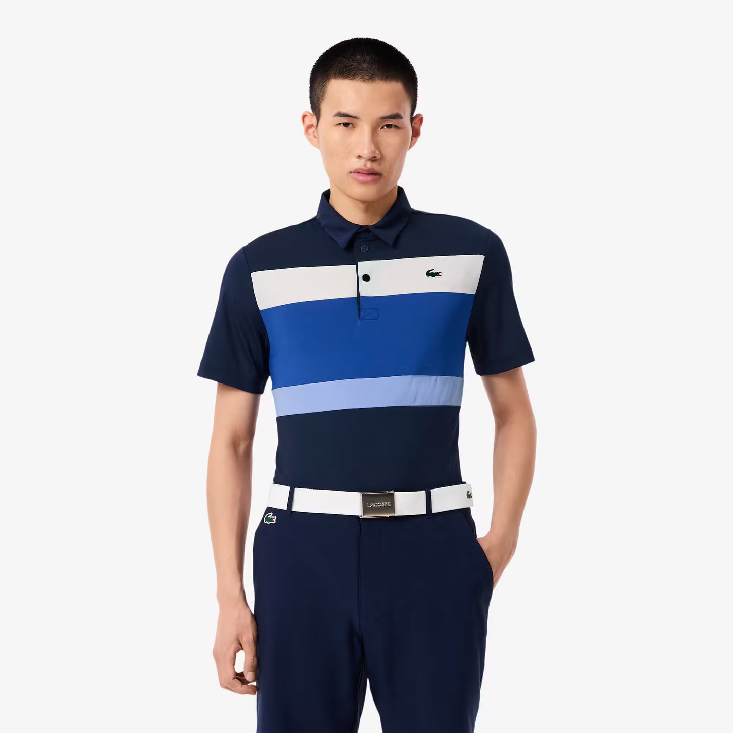 Regular Fit Colour-Block Golf Polo Shirt