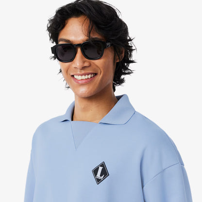 French Made Polo Collar Sweatshirt