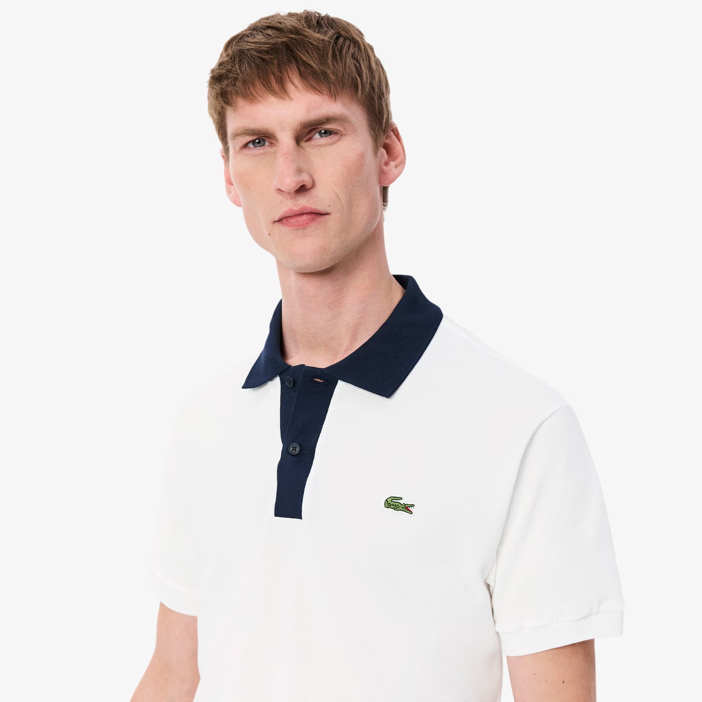 Klassisches Poloshirt L.12.12 mit Kontrastkragen