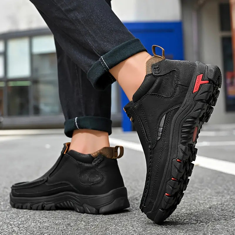 Men's Handcrafted Leather Waterproof Non-Slip Orthopaedic Ankle Boots