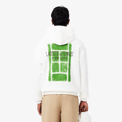 Multi Print Fleece Hoodie