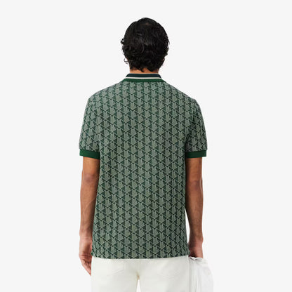 Klassisches Polohemd mit Monogramm-Jacquard