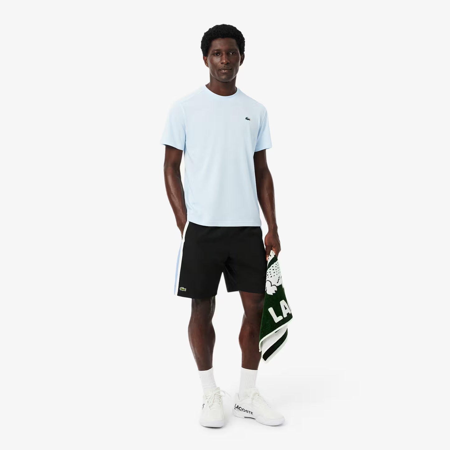 Leichte Tennis-Shorts mit Farbblock-Streifen
