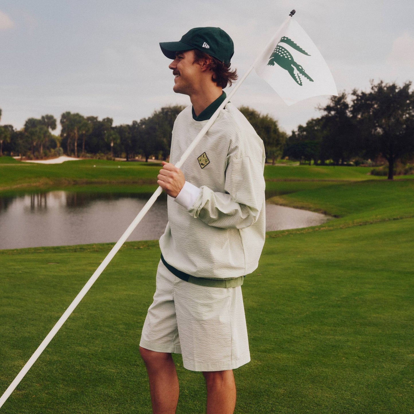 Ultra Dry Seersucker Golf-Sweatshirt