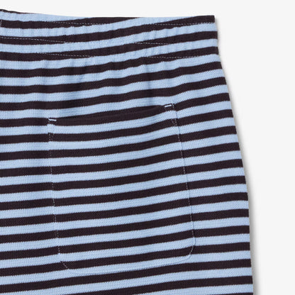Regular Fit Striped Cotton Shorts
