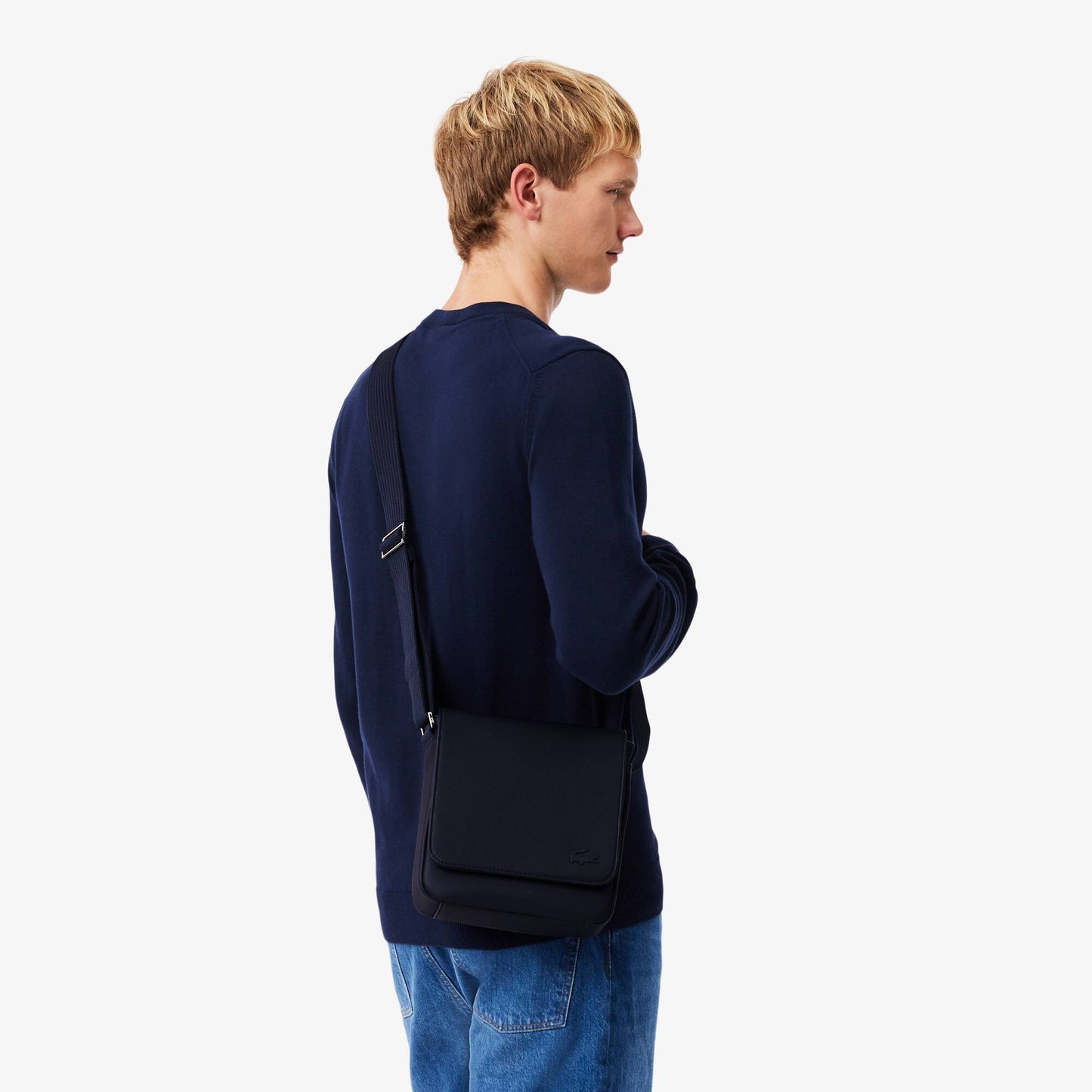 Men's Classic Flap Close Shoulder Bag